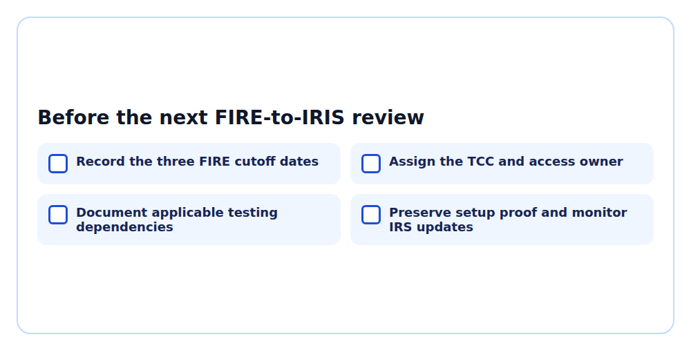 Operational checklist summarizing the readiness steps in the English article.