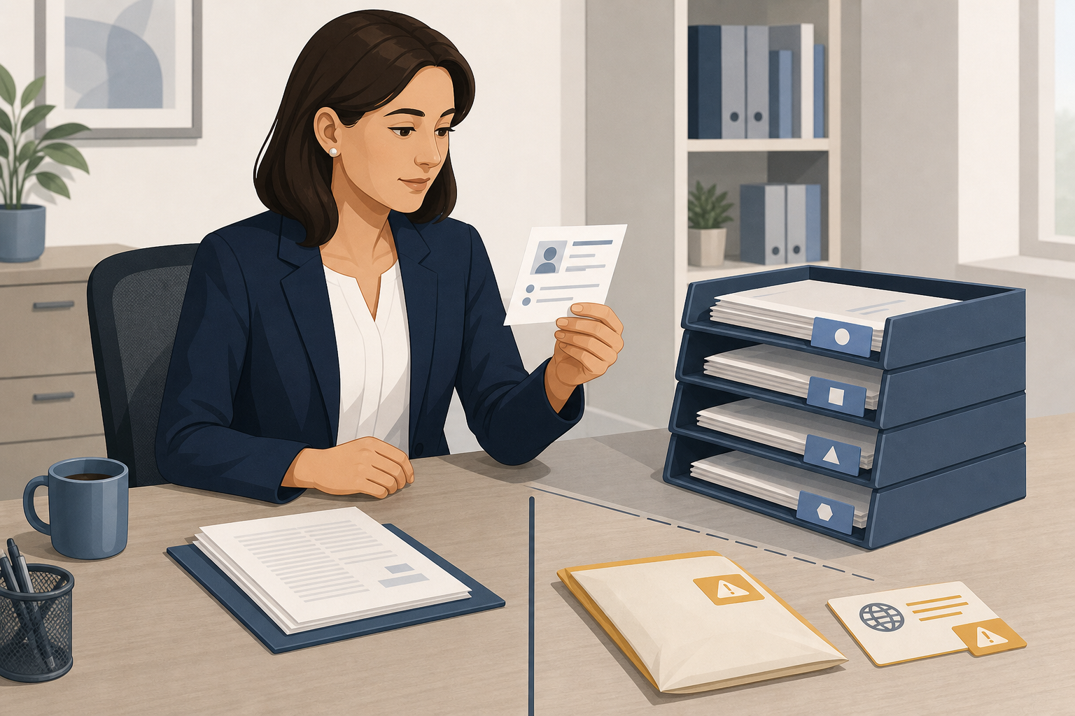 Authorization workflow visual for tax offices.